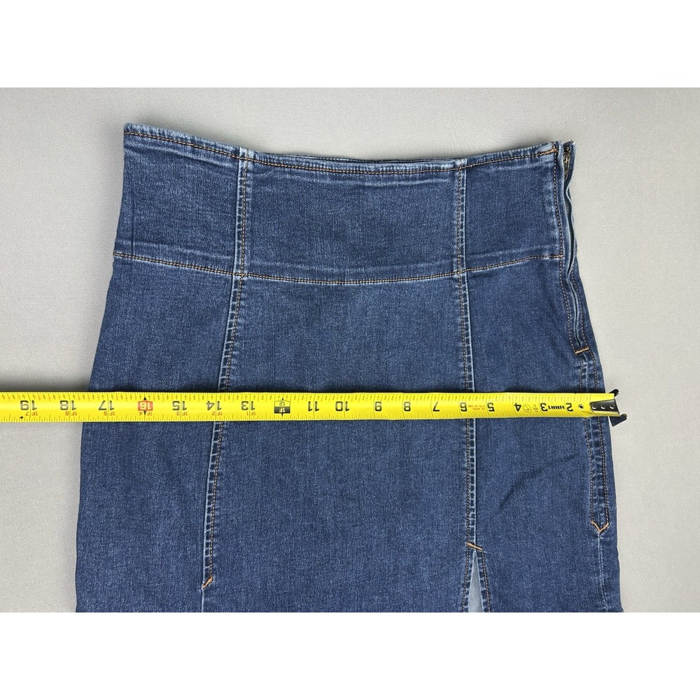 Free People Women's 8 Denim‎ Retro Mini Skirt - Picture 3 of 10